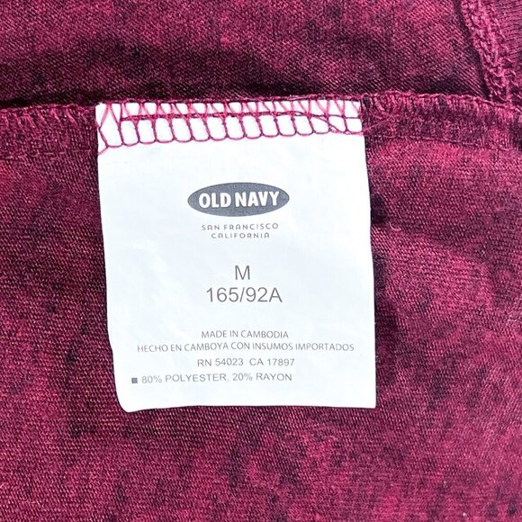 Old Navy Open Front Cardigan | Red | Maroon | Lightweight | Medium | Women's - Picture 7 of 8